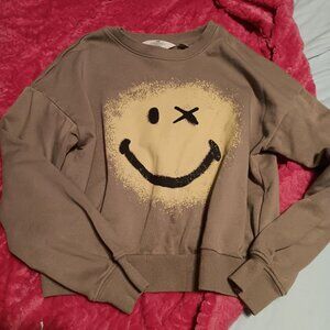 H&M Smileyworld Sweatshirt Size 12-14 Printed Girls